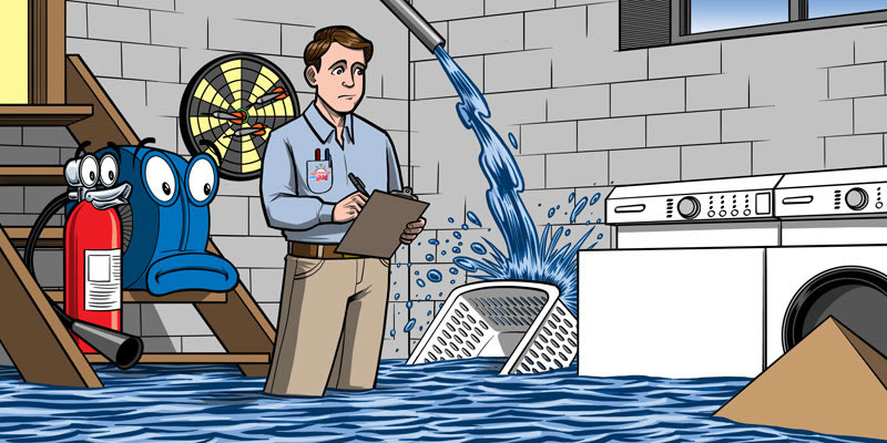 water damage restoration company in Baldwin, WI